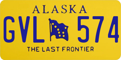 AK license plate GVL574