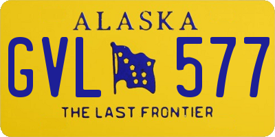 AK license plate GVL577