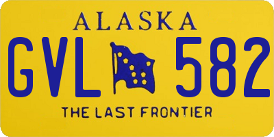 AK license plate GVL582