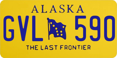AK license plate GVL590