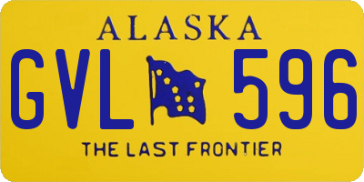 AK license plate GVL596