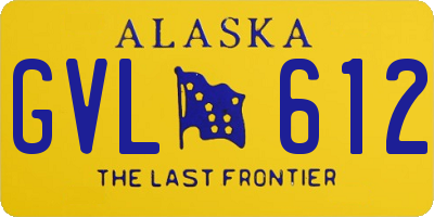 AK license plate GVL612