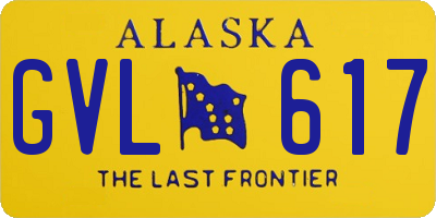 AK license plate GVL617