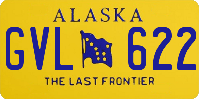 AK license plate GVL622