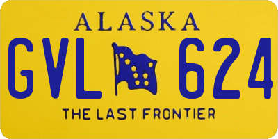 AK license plate GVL624