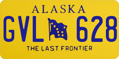 AK license plate GVL628