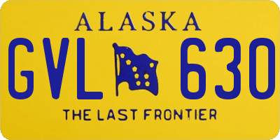 AK license plate GVL630
