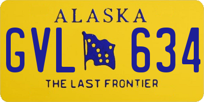 AK license plate GVL634