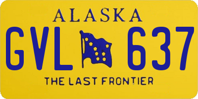 AK license plate GVL637