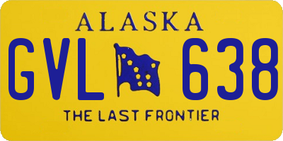 AK license plate GVL638