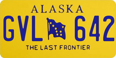 AK license plate GVL642