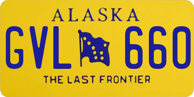 AK license plate GVL660