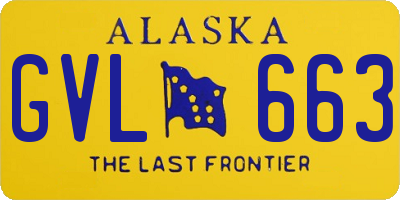 AK license plate GVL663