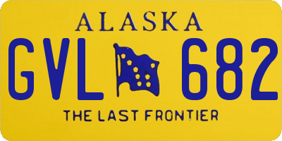 AK license plate GVL682