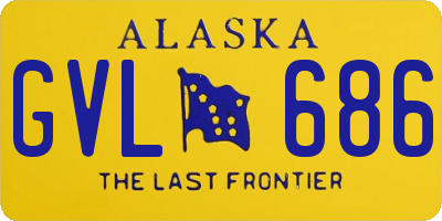 AK license plate GVL686