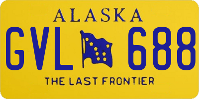 AK license plate GVL688