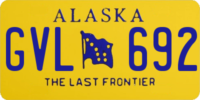 AK license plate GVL692