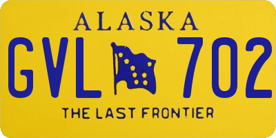 AK license plate GVL702