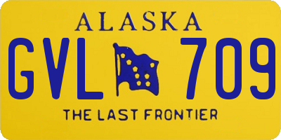 AK license plate GVL709