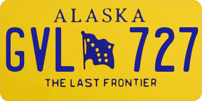 AK license plate GVL727