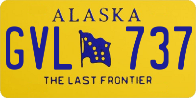 AK license plate GVL737