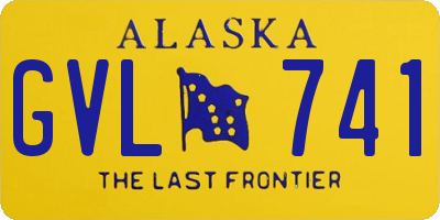 AK license plate GVL741