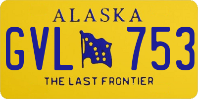 AK license plate GVL753