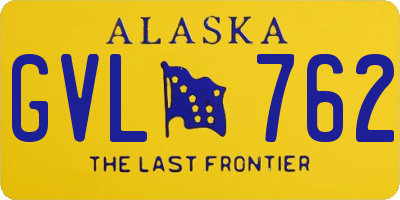 AK license plate GVL762