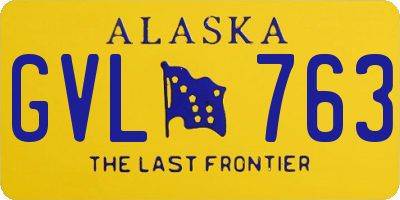 AK license plate GVL763