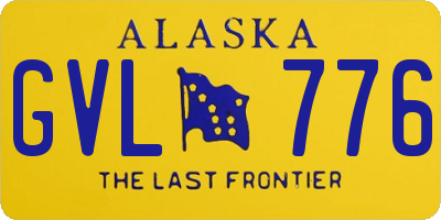 AK license plate GVL776