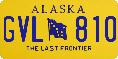 AK license plate GVL810