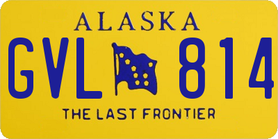 AK license plate GVL814