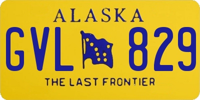 AK license plate GVL829