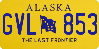 AK license plate GVL853