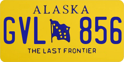 AK license plate GVL856