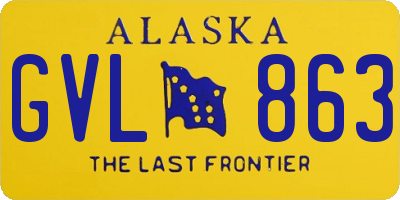 AK license plate GVL863