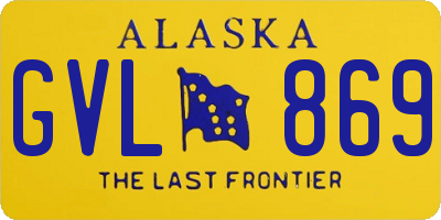 AK license plate GVL869