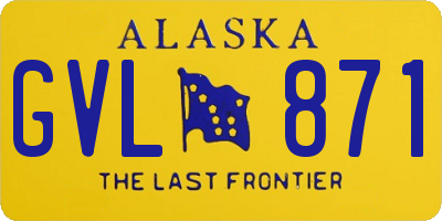 AK license plate GVL871