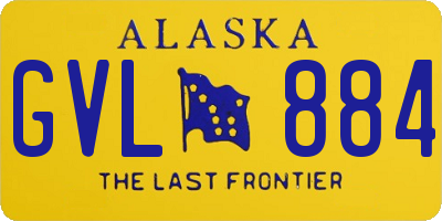 AK license plate GVL884