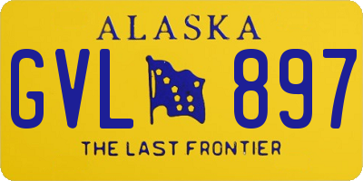 AK license plate GVL897