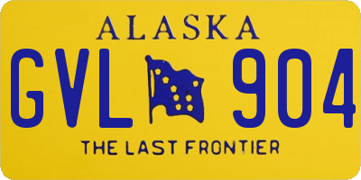 AK license plate GVL904