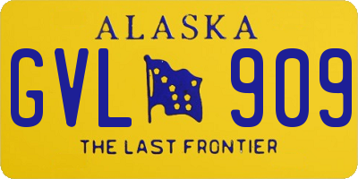 AK license plate GVL909