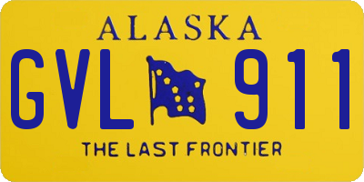 AK license plate GVL911
