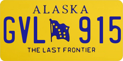 AK license plate GVL915