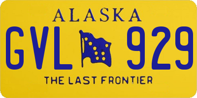 AK license plate GVL929