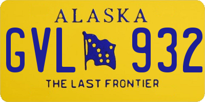 AK license plate GVL932