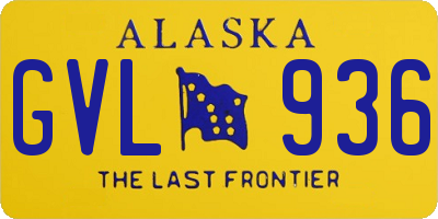 AK license plate GVL936