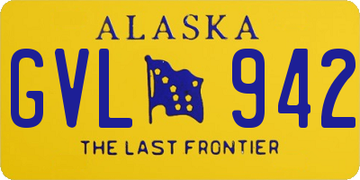 AK license plate GVL942