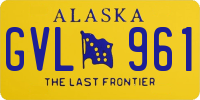 AK license plate GVL961