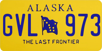 AK license plate GVL973
